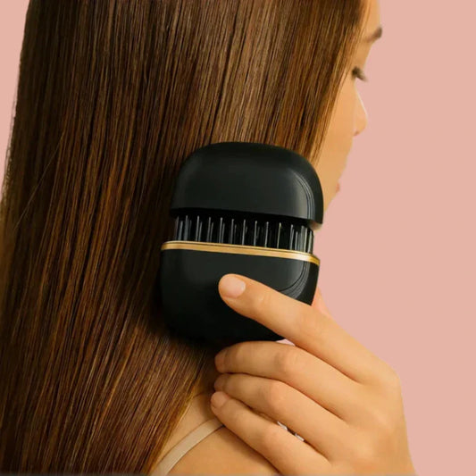 Quick Frizz Fix: Mini Straightener Magic in Seconds
